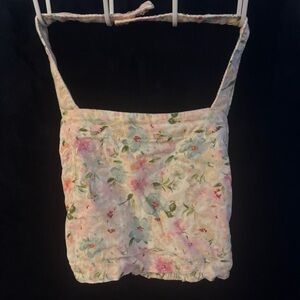 Abercrombie & Fitch floral bandana tie top or halter crop top.
